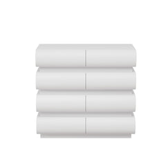 Minimalist Handle Less 8 Drawer Dresser With Wide Storage