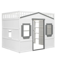Elegant House Loft Bed With Ladder