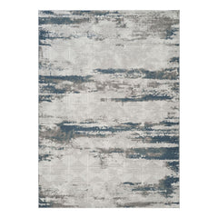 Geometrix - 5'3" X 7'3" Area Rug With Geometric 3D Effect - Gray / Ivory
