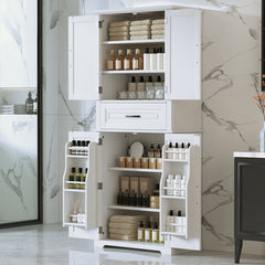 Bathroom Storage Cabinet With Multifunctional Storage Space, Drawer With Slide Rails, Adjustable Shelf