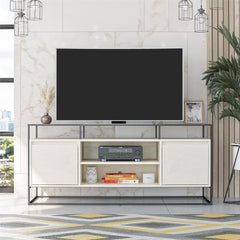Camley - Media Console TV Stand - White