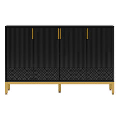 Buffet Sideboard Cabinet With Geometric Doors