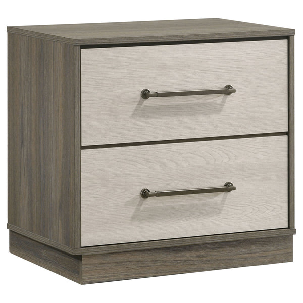 Edmondson - 2 Drawer Nightstand - Gray