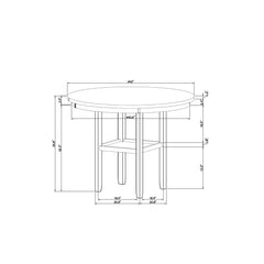 Greta - Bar Table - Antique White