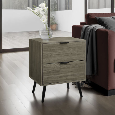 Modern Accent Table With Storage Drawers