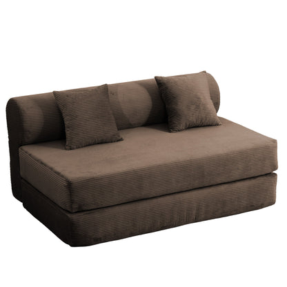 Convertible Sofa Bed, 2 Seater Fold Out Floor Couch