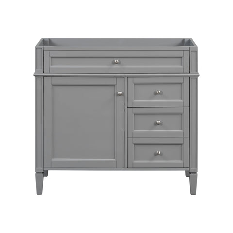 Bathroom Vanity Without Top Sink, Modern Bathroom Storage Cabinet With 2 Drawers And A Tip-Out Drawer