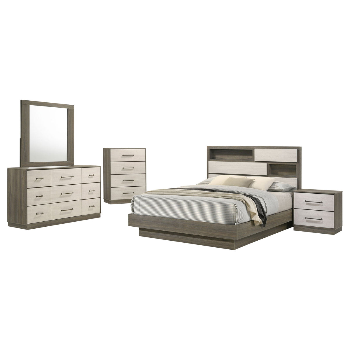 Edmondson - Bedroom Set With Bookcase Headboard