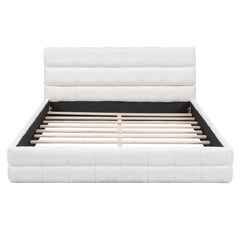 Upholstered Platform Bed With Headboard