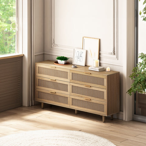 Modern 6 Drawer Storage Cabinet For Bedroom