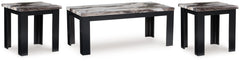 Jazmore - Dark Brown - Occasional Table Set (Set of 3)