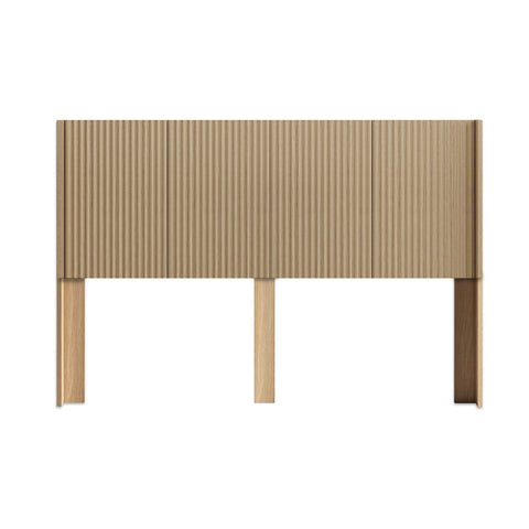 Modern Wide Wall Mounted Fluted Panel Headboard