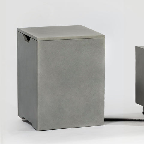 Modern Square Propane Tank Cover Holder With Multi Functional Utility - Gray