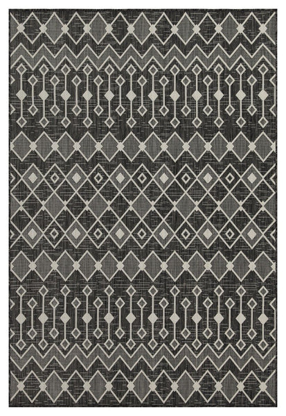 Sunshine - 5'3" X 7'3" Indoor, Outdoor Area Rug - Anthracite