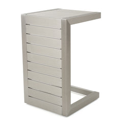 Aluminum Outdoor C - Shaped Side Table For Patio