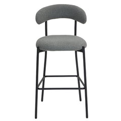Counter Height Bar Stools With Powder Coating Base And Footrest