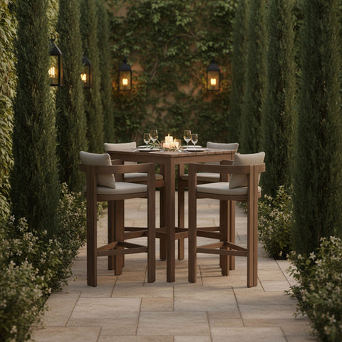 Newport - Water Resistant Fabric Upholstered Outdoor Patio Bar Stool