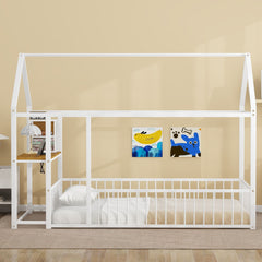 House Frame With Desk, Shelves, Power Outlets And USB Ports