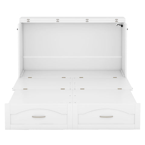 Murphy Wall Bed With Drawer And A Set Of Sockets & USB Ports, Pulley Structure Design