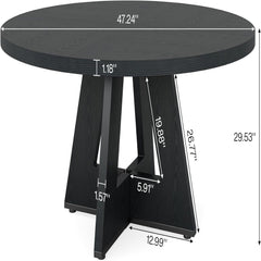 Round Dining Cross Base Kitchen Table