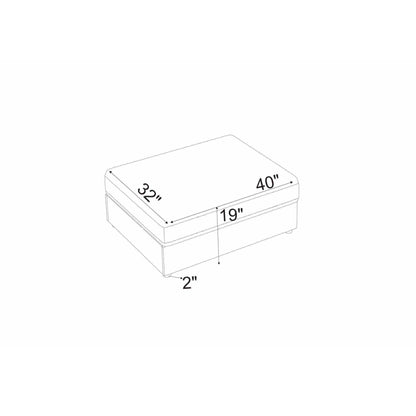 Upholstered Rectangle Ottoman