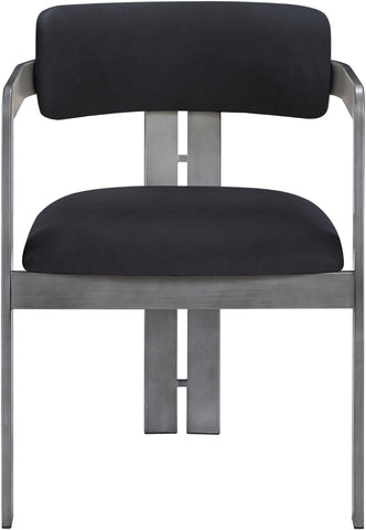 Aurum - Vegan Leather Upholstered Dining Chair With Gray Base (Set of 2)
