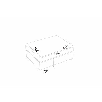 Upholstered Rectangle Ottoman
