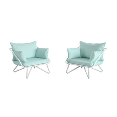 Teddi - Outdoor Lounge Chairs Set (Set of 2) - Aqua