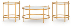 Pearlox - Occasional Table Set (Set of 3) - Gold