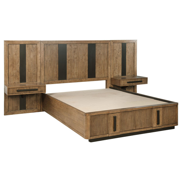 Moraga - Wall Panel Storage Bed With Nightstand Panels