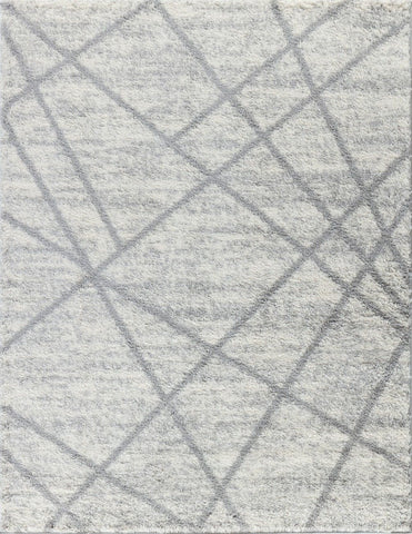 Loft Shag - 5' 3" X 7' Polypropylene, Shaggy Area Rug - Gray