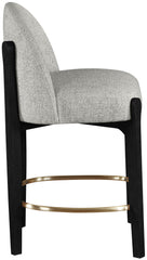 Torino - Counter Stool With Brushed Black Base