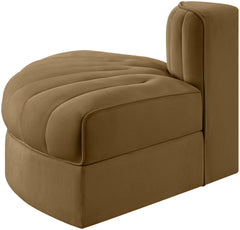Rummi - Velvet Performance Fabric Upholstered Modular Chair