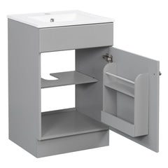 Bathroom Vanity With Sink, Cabinet With Adjustable Shelf