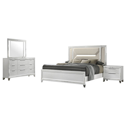 Modern Bedroom Set With LED Lighting