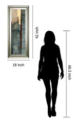 Urban Landscape V By Norman Wyatt - Framed Print Wall Artt - Dark Gray