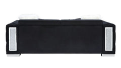 Trislar - Sofa With 4 Pillows (Same Lv01397) - Black Velvet