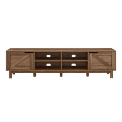 Rustic Barndoor Open-Storage TV Stand For TVs Up To 80"