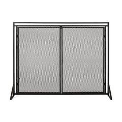 Samantha - Iron Fireplace Screen 2 Door Design