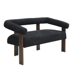 Modern Round Armrest Loveseat