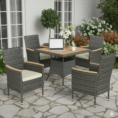 5 Piece Patio Dining Set With Table