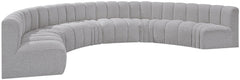 Arc - Boucle Fabric 8 Piece U-Shaped Modular Sofa