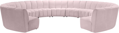 Infinity - 11 Piece Velvet Modular Sectional