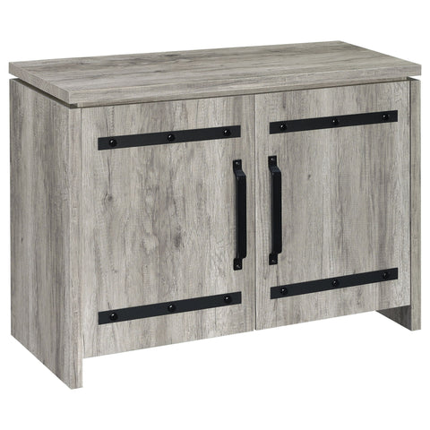 2 Door Accent Cabinet With Accents - Gray