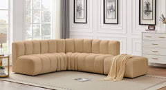 Arc - Velvet 5 Piece Corner Modular Sofa