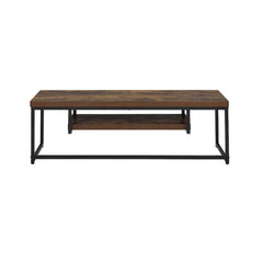Bob - TV Stand - Weathered Oak & Black Metal