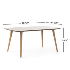 Mid Century Coffee Table With Mindi Veneer - Natural