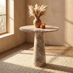 Fontelina - 30" Genuine Marble Bistro Dining Table