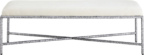 Valley - Bench With Silver Frame