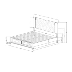 Brenda - 5 Piece Bedroom Set With LED Lighting